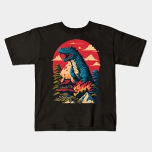 King of The monsters vector illustration design Kids T-Shirt